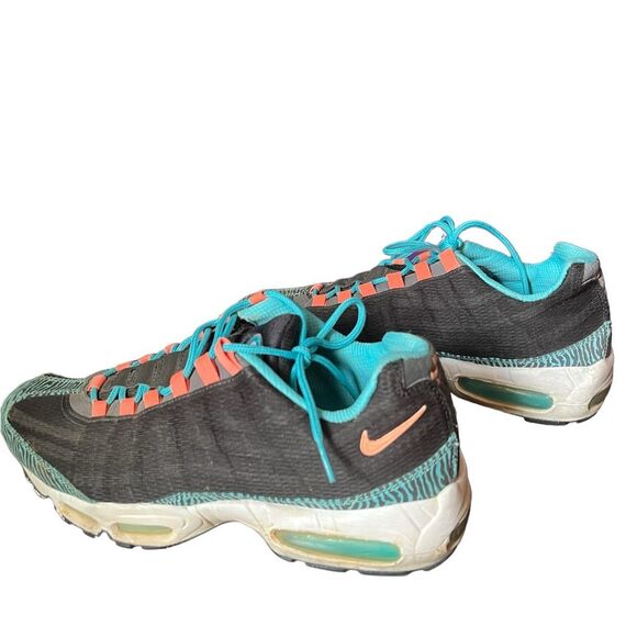 Nike Air Max 95 Premium Tape Zebra Sneakers Beaters Project Shoes Men’s SZ 9.5 - Picture 3 of 6